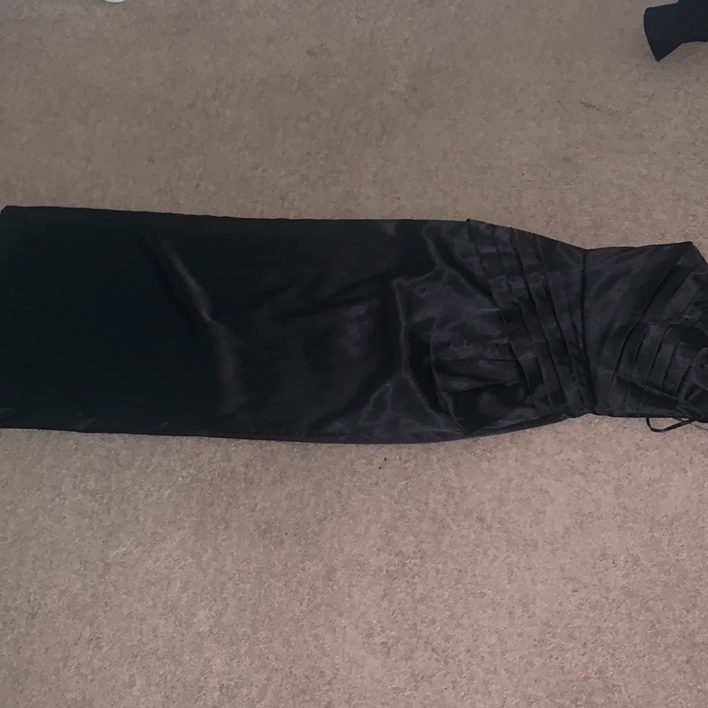 vintage black SNAP maxi dress